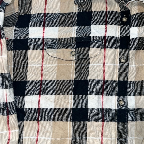 Natural Reflections Plaid Flannel Button Down Shirt Thick Cotton Size XL - Picture 6 of 8